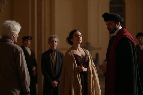 Still image from a historical drama TV series